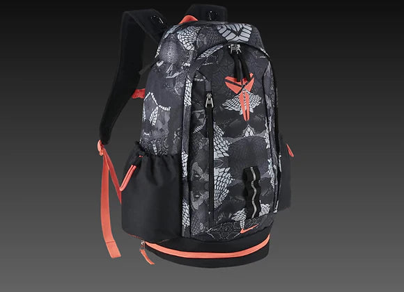 Elite Backpack Black Red Snakeskin