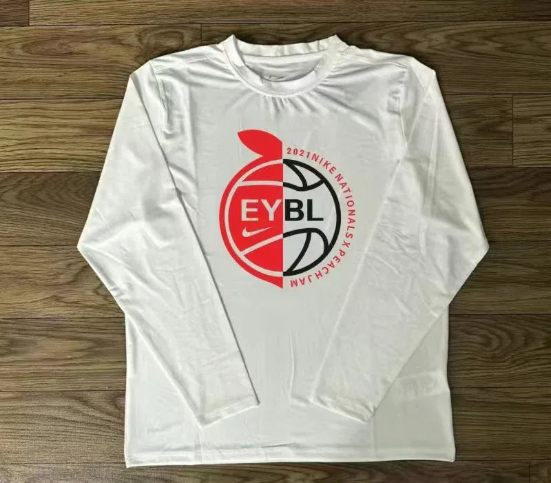 Elite Circuit Peach Jam White Compression Long Sleeve