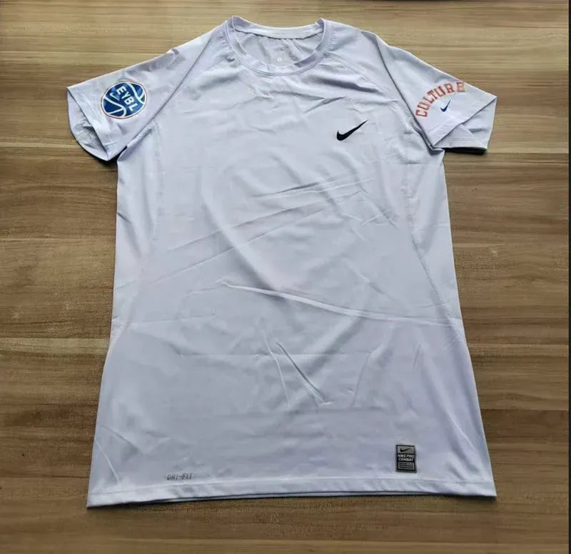 Elite Circuit Compression T-Shirt White "Culture"