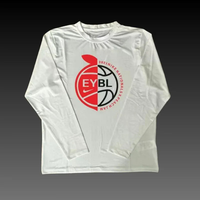 Elite Circuit Peach Jam White Compression Long Sleeve